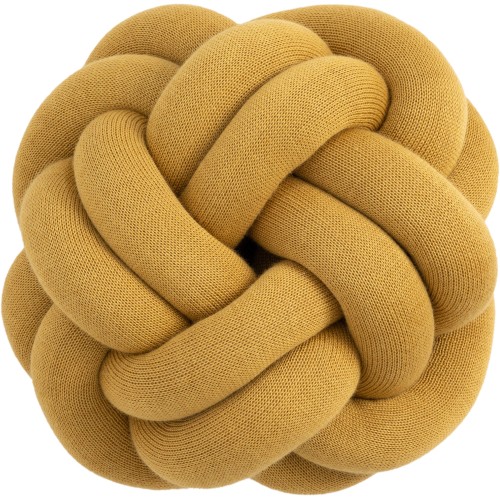 Coussin Knot – Ø25,5 x H19,5 cm – Jaune