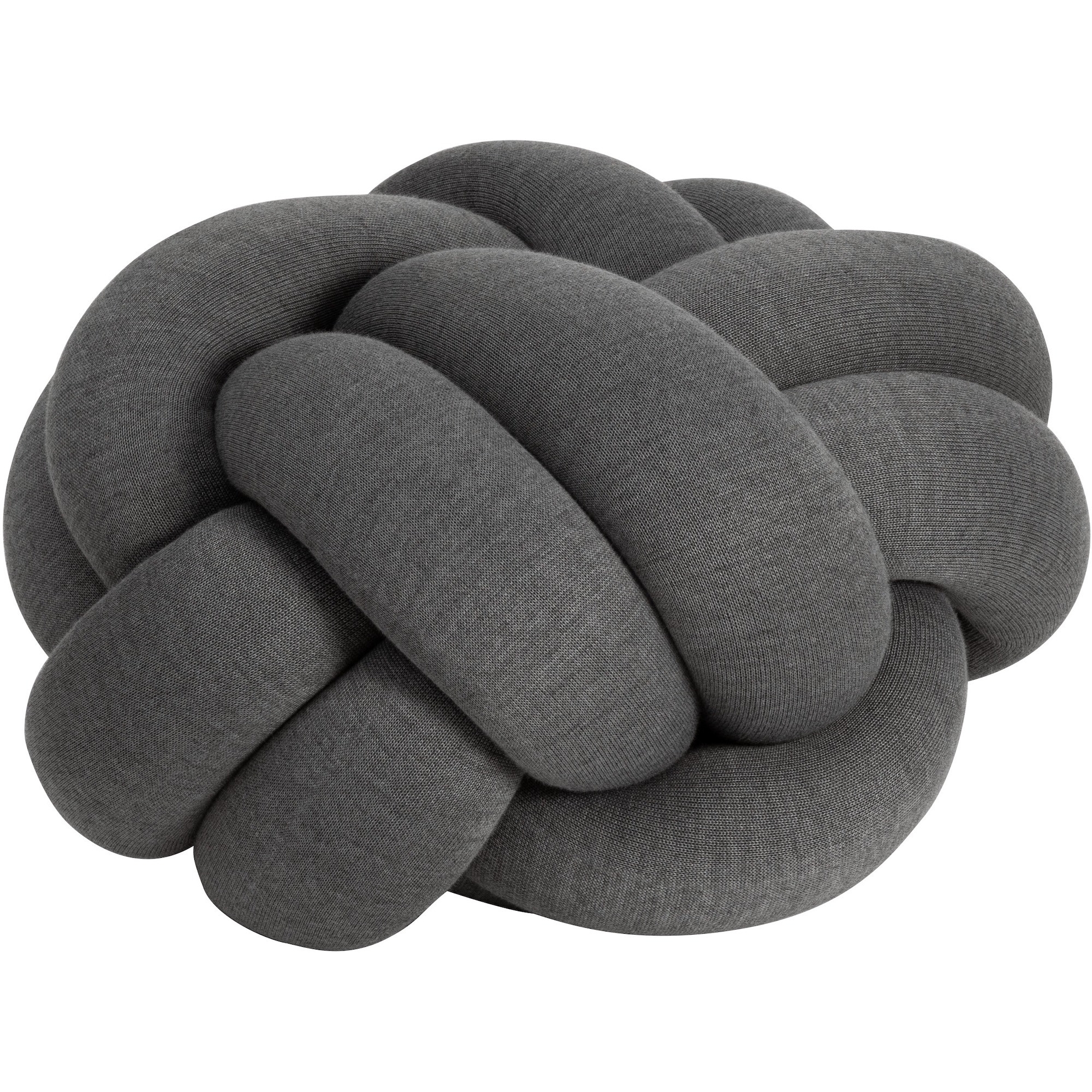 ÉPUISÉ Coussin Knot Medium – Ø58 x H44 cm – Gris - Design House Stockholm