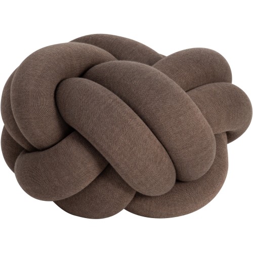 ÉPUISÉ Coussin Knot Medium – Ø58 x H44 cm – Marron - Design House Stockholm