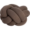 ÉPUISÉ Coussin Knot Medium – Ø58 x H44 cm – Marron - Design House Stockholm