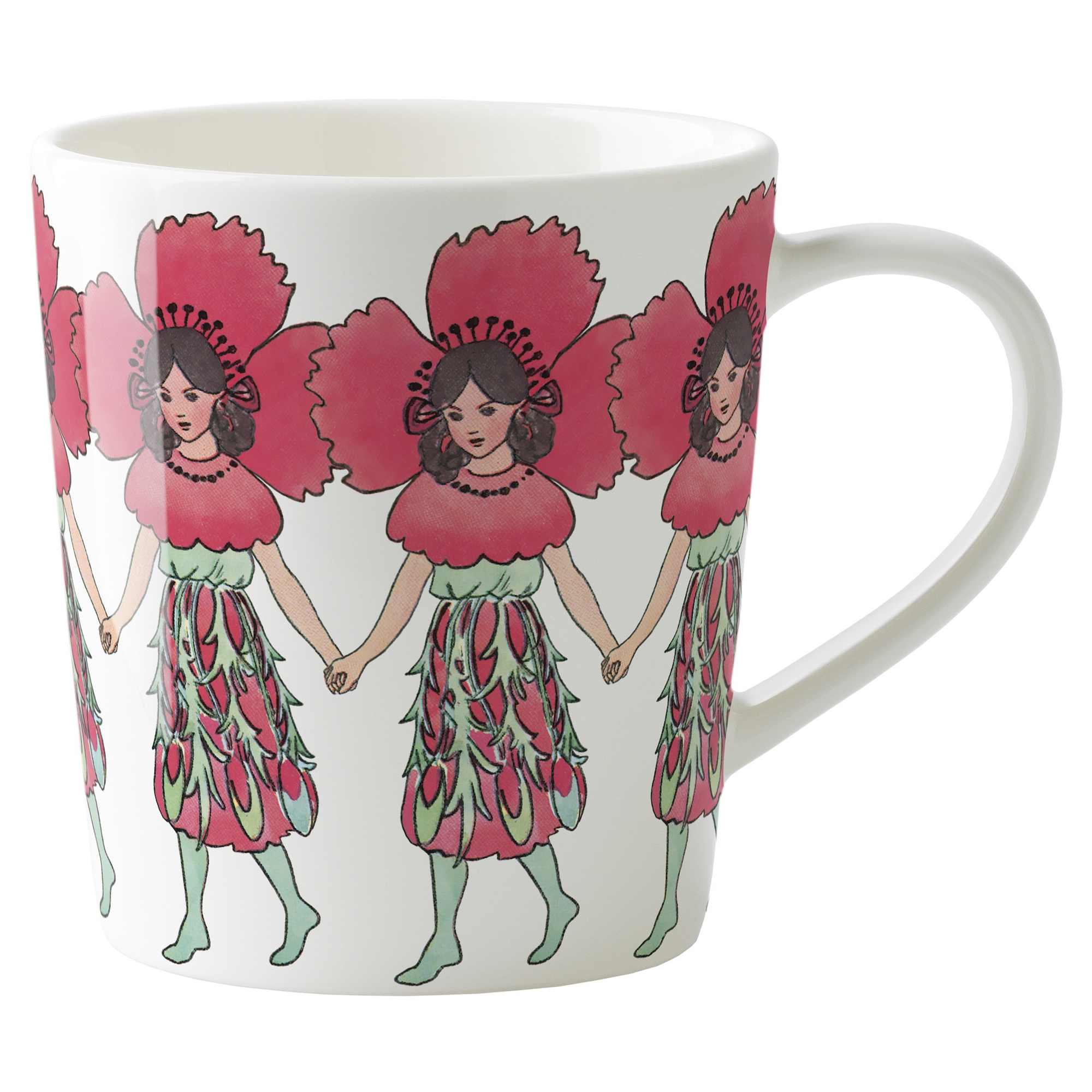 Elsa Beskow Mug with Handle – 40cl – Poppy - Design House Stockholm