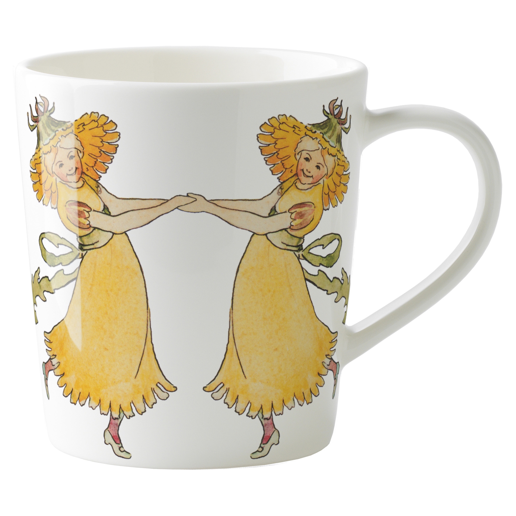 Elsa Beskow Mug with Handle – 40cl – Dandelions - Design House Stockholm