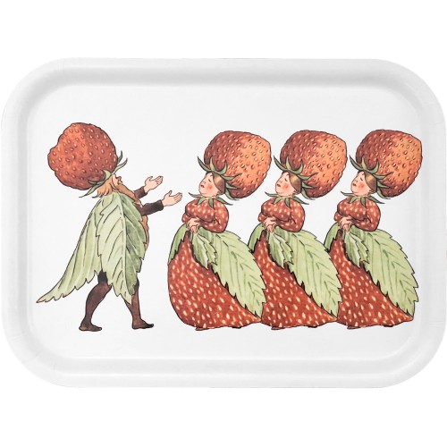 Plateau Elsa Beskow – 20 x 27 cm – The Strawberry Familly - Design House Stockholm