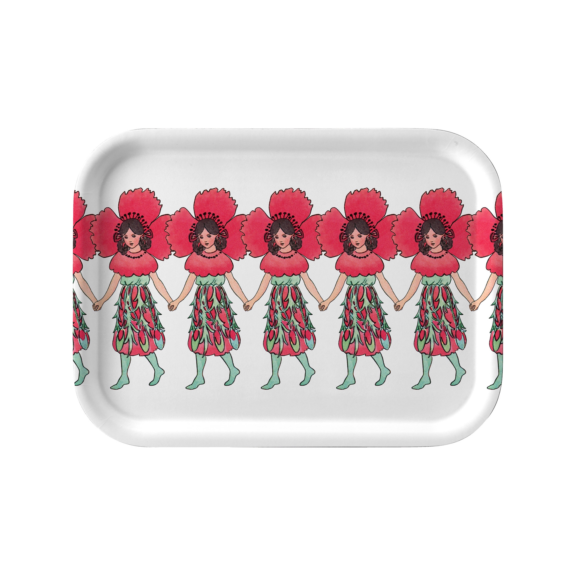 Elsa Beskow Tray – 20 x 27 cm – Poppy - Design House Stockholm