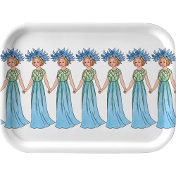 Elsa Beskow Tray – 20 x 27 cm – Cornflower - Design House Stockholm