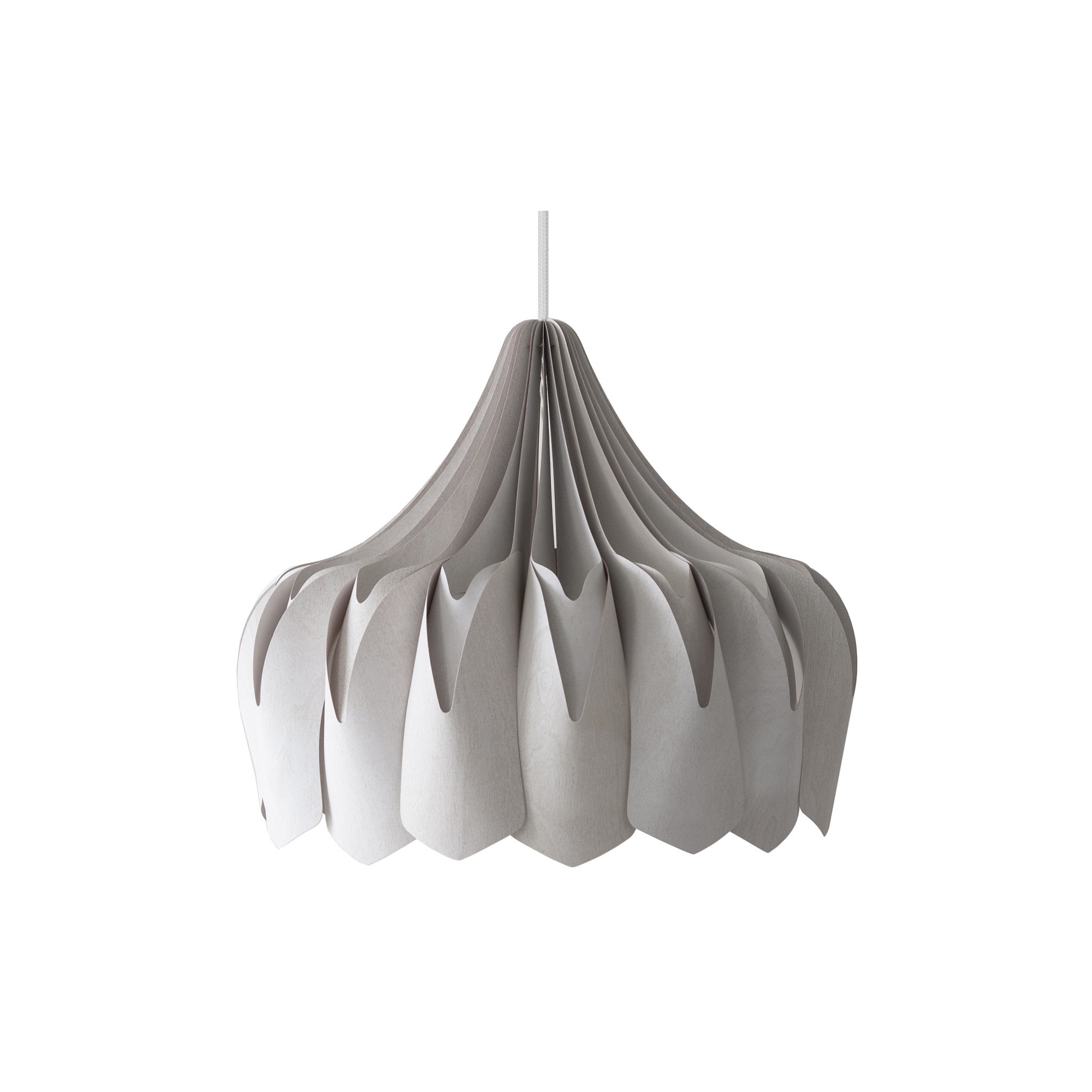 Pioni pendant L - white - Pilke Light