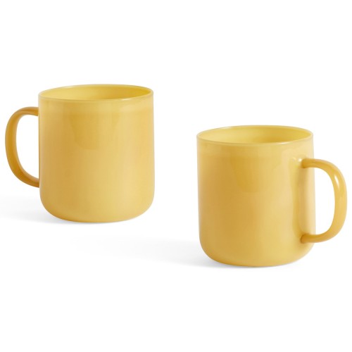 set de 2 mug 300 ml jaune jade – Borosilicate - HAY