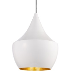 Beat Fat - blanc / laiton - Tom Dixon