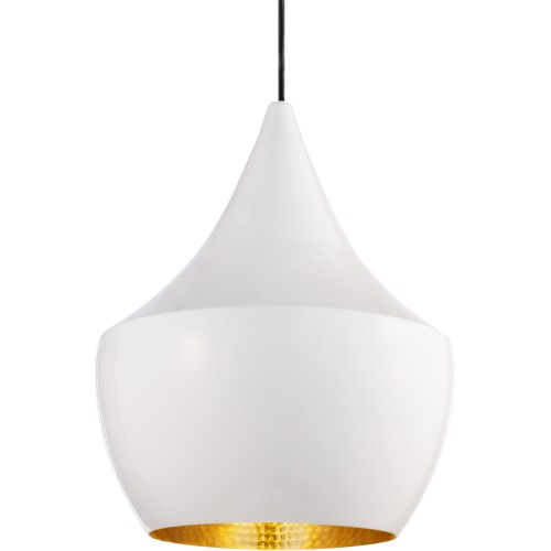 Beat Fat - blanc / laiton - Tom Dixon