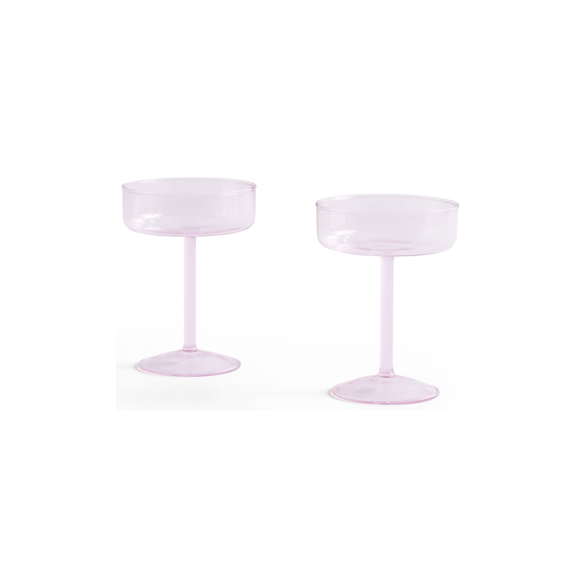 set of 2 coupe glass Pink – Tint - HAY