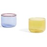 SOLD OUT - 200ml set of 2 glasses Light blue and red – Tint - HAY