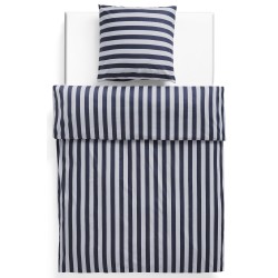 Été duvet cover 150x210cm – midnight blue and light grey – Hay