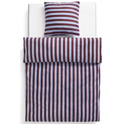 Été duvet cover 150x210cm – bordeaux and sky blue – Hay