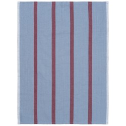 Faded blue / burgundy - Hale tea towel - Ferm Living