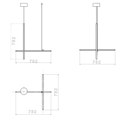 suspension Coordinates S1 – argent (F1860033) - Flos