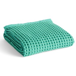 serviette de bain Waffle 70x140cm – vert émeraude – Hay