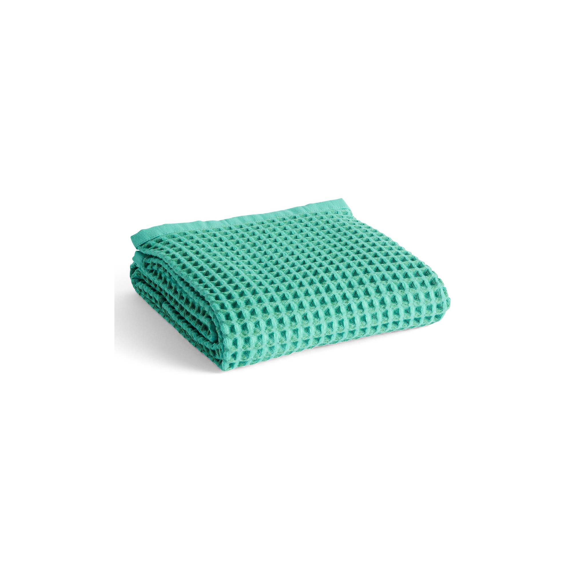 serviette de bain Waffle 70x140cm – vert émeraude – Hay