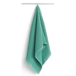 WAFFLE Hand towel - Emerald green 50 x 100 cm - HAY