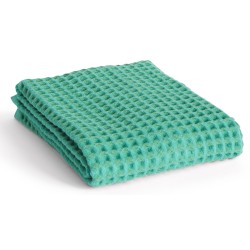 WAFFLE Hand towel - Emerald green 50 x 100 cm - HAY