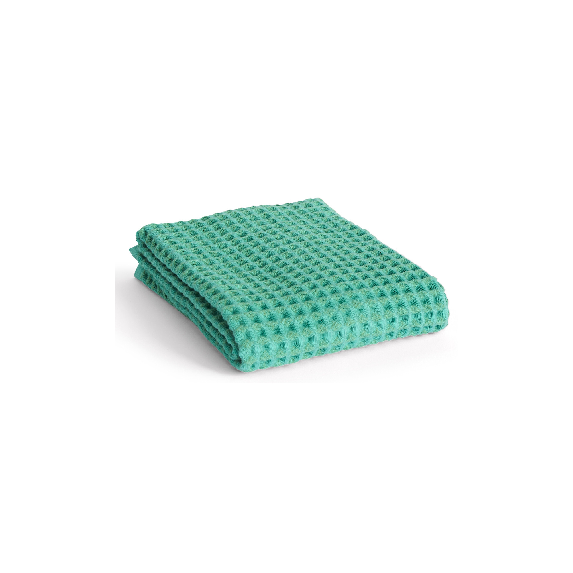 WAFFLE Hand towel - Emerald green 50 x 100 cm - HAY