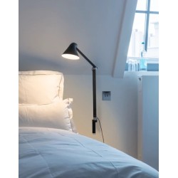 NJP wall lamp long arm – Light grey - Louis Poulsen