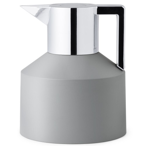 Grey / silver - Geo vacuum jug 1L - Normann Copenhagen