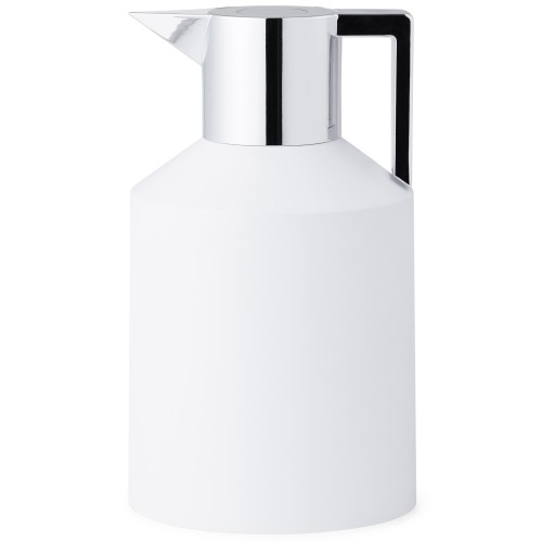 White / silver - Geo vacuum jug 1,5 L - Normann Copenhagen