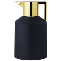 Black / gold - Geo vacuum jug 1,5 L - Normann Copenhagen