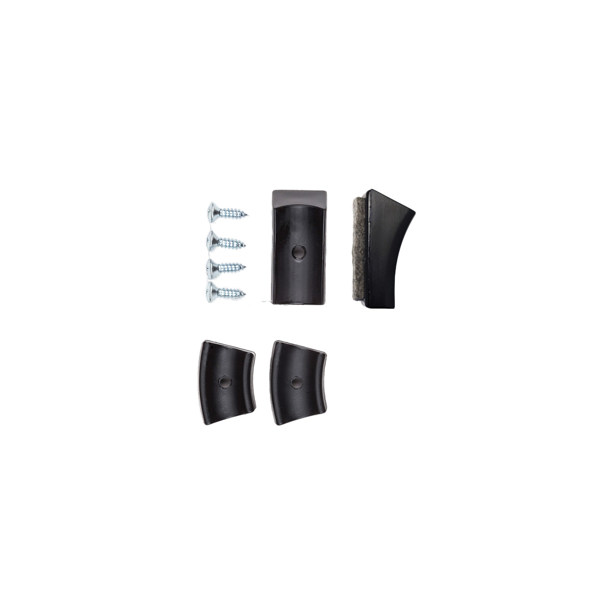 4 black felt glides - Thonet