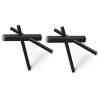 Set de 2 crochets Sticks - Noir - Normann Copenhagen