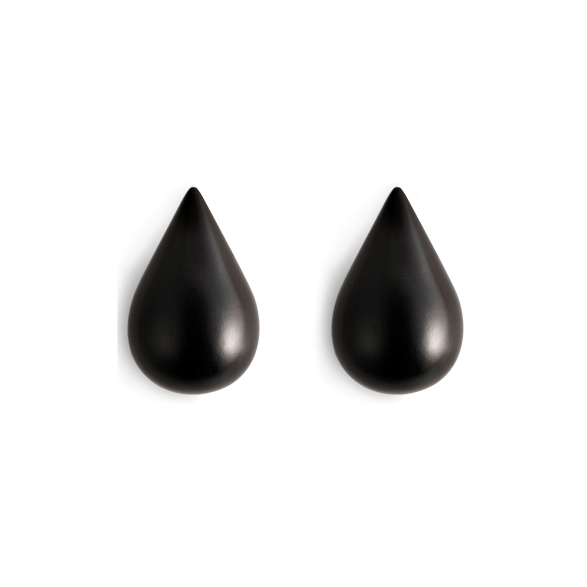 Set of 2 Dropit hooks large - Black - Normann Copenhagen