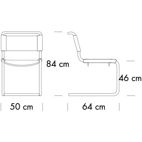 Chaise S33 - Thonet