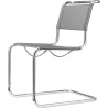 Chaise S33 – Fibre synthétique argent + Base chrome - Thonet