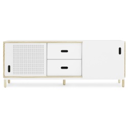 White - Kabino sideboard with drawers - Normann Copenhagen