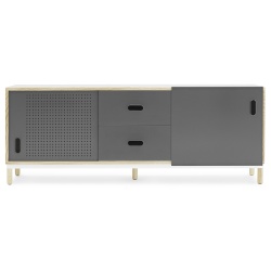 Grey - Kabino sideboard with drawers - Normann Copenhagen