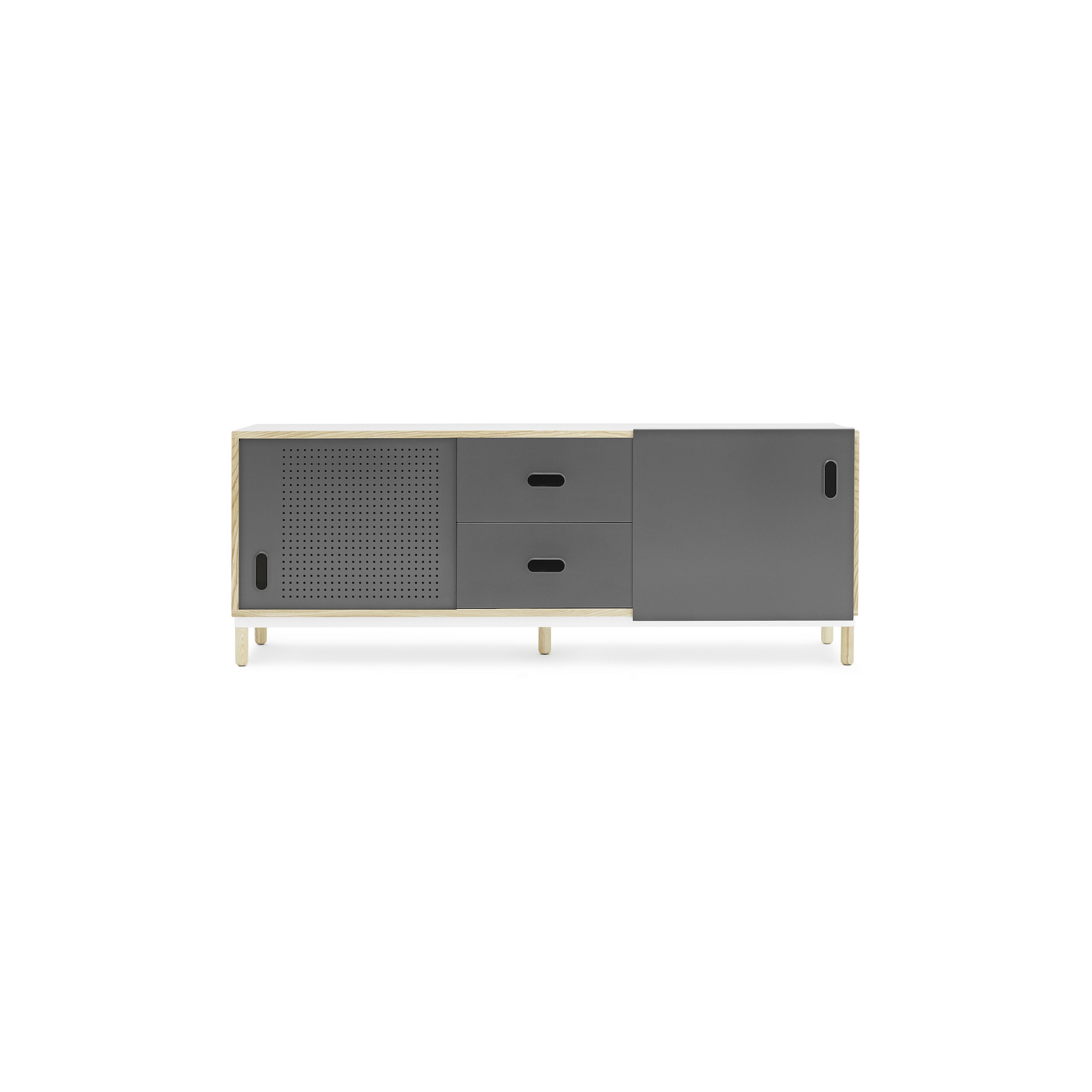 Grey - Kabino sideboard with drawers - Normann Copenhagen