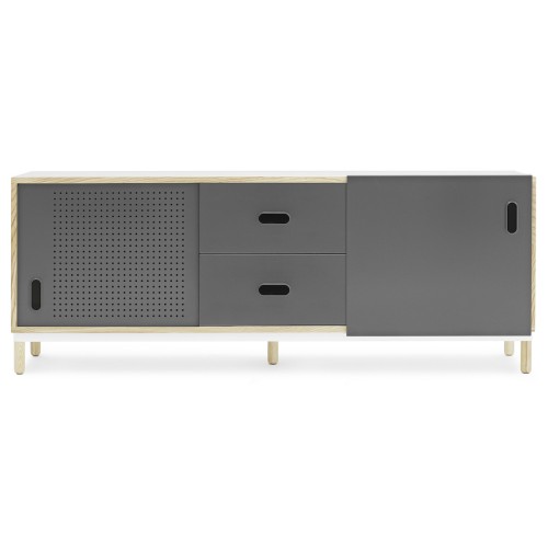 Grey - Kabino sideboard with drawers - Normann Copenhagen