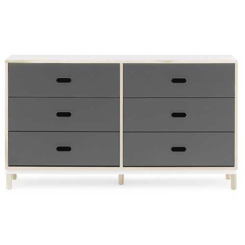 Grey - Kabino dresser with 6 drawers - Normann Copenhagen