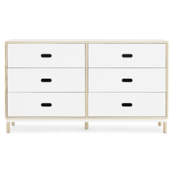 White - Kabino dresser with 6 drawers - Normann Copenhagen