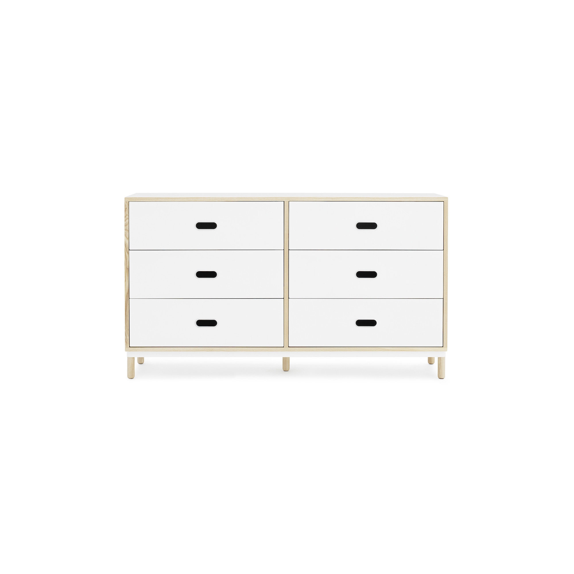 White - Kabino dresser with 6 drawers - Normann Copenhagen