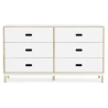 White - Kabino dresser with 6 drawers - Normann Copenhagen