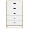 White - Kabino dresser with 5 drawers - Normann Copenhagen