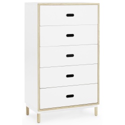 White - Kabino dresser with 5 drawers - Normann Copenhagen