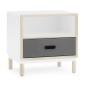 Grey - Kabino bedside table - Normann Copenhagen