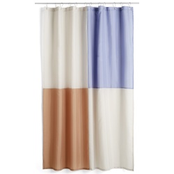 Check shower curtain – blue – HAY