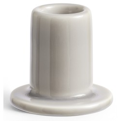 Tube candleholder small - light grey - HAY