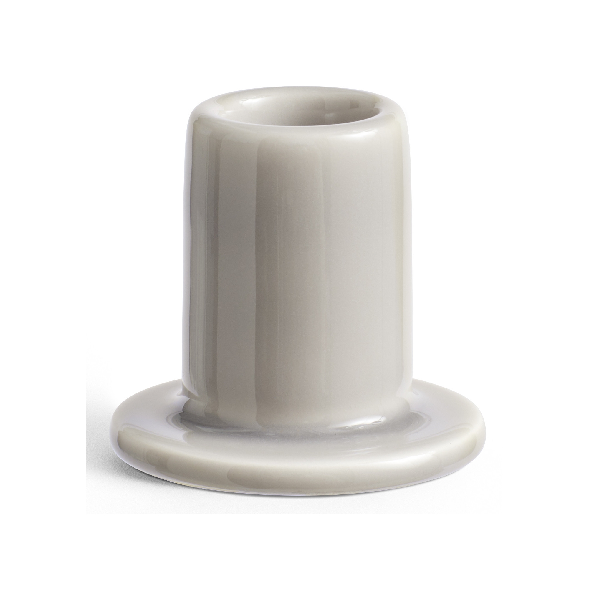 Tube candleholder small - light grey - HAY