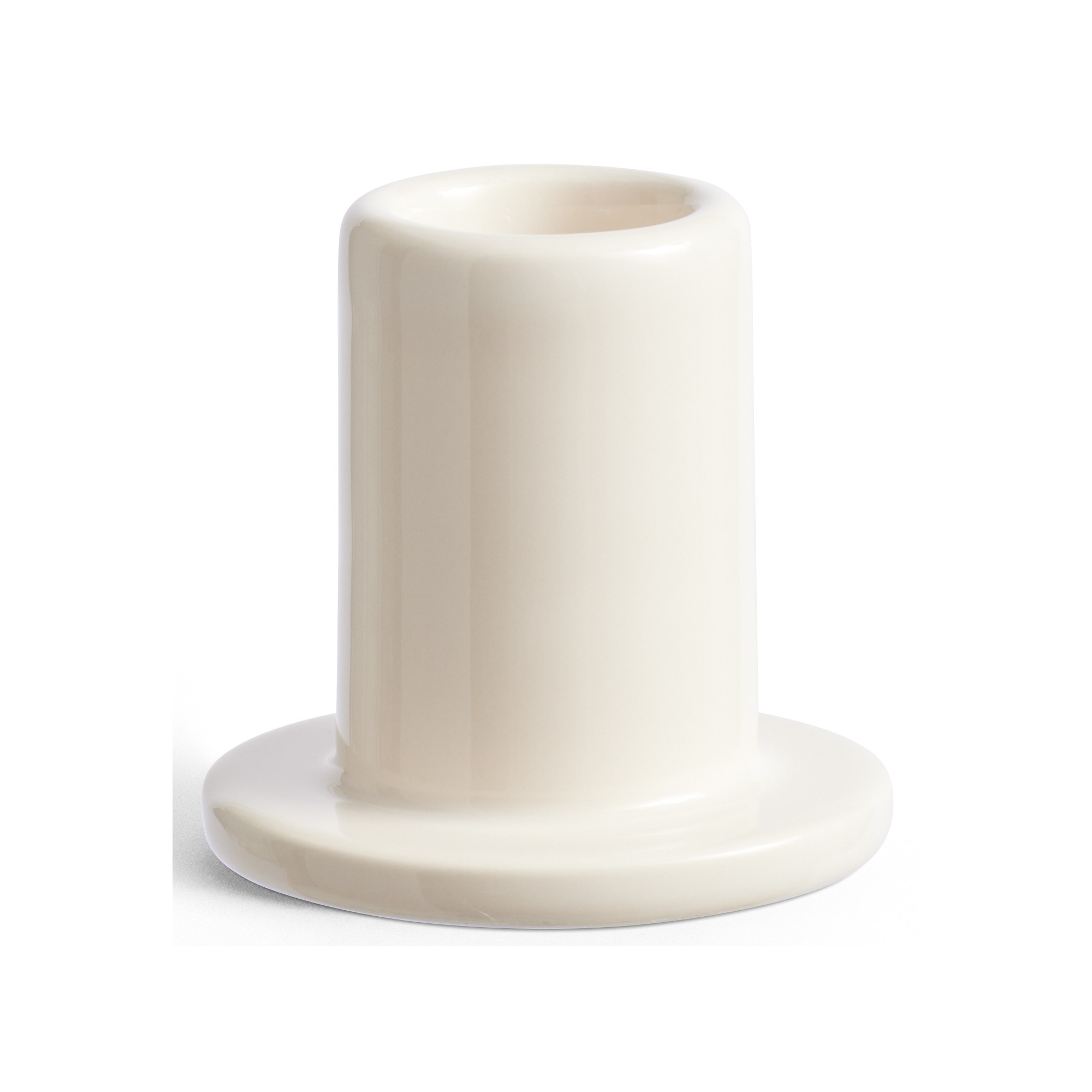 Tube candleholder small - off-white - HAY