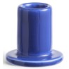 Tube candleholder small - blue - HAY