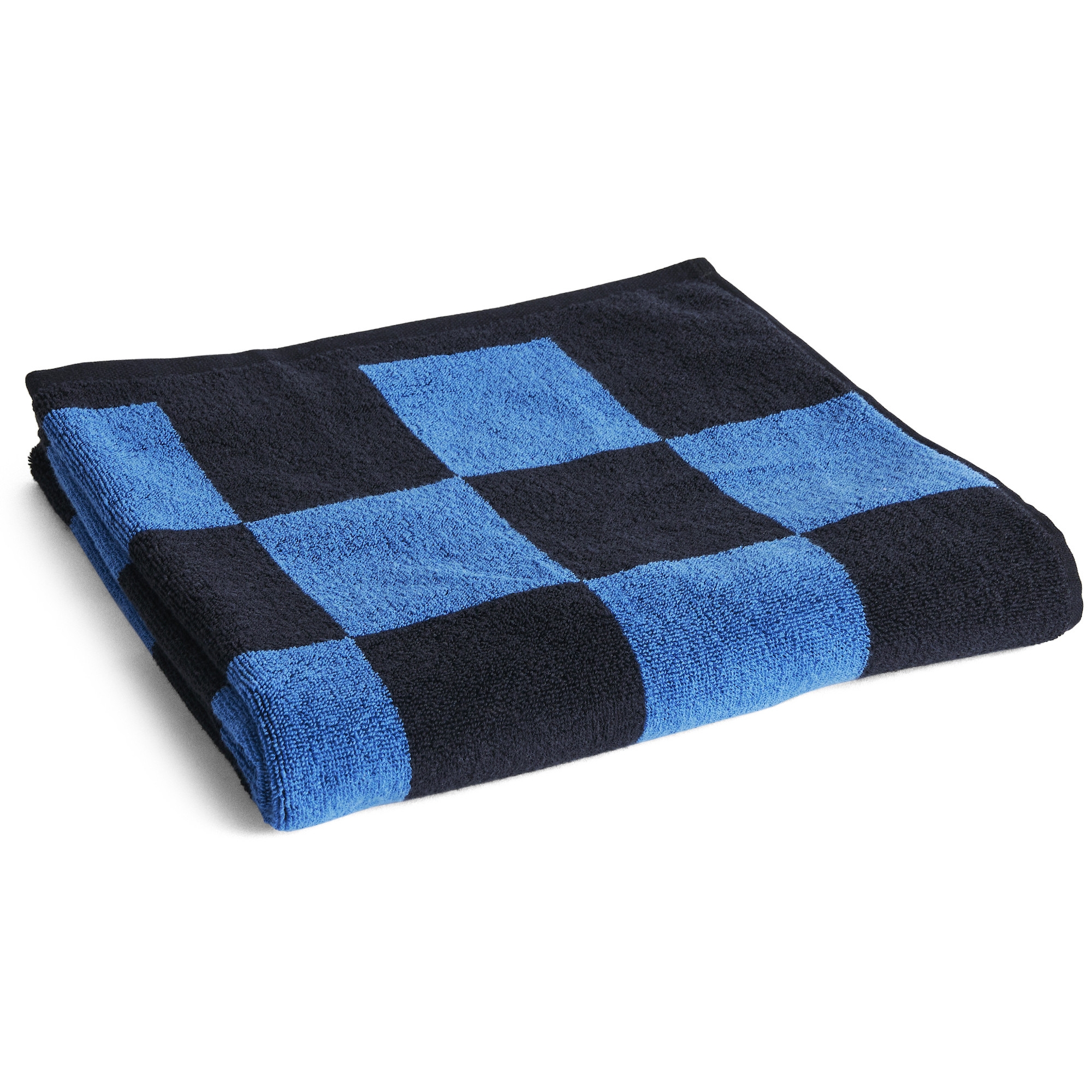 EPUISE – serviette Check 70x136cm – bleu cobalt – Hay